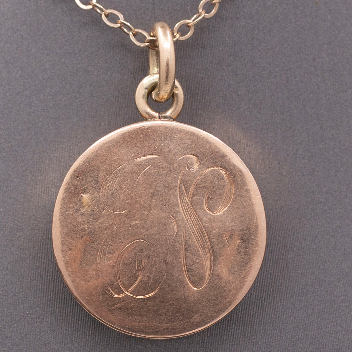 Stunning Victorian Old Mine Cut Diamond Locket in 14k Rose Gold and Platinum