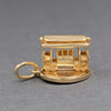 Rare San Francisco Cable Car Turnaround Spinner Charm in 14k Yellow Gold