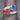Mid-Century Modern Violet Sapphire and Pink Tourmaline Bypass Moi et Toi Ring in Platinum