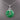 Vintage Deep Green Jadeite Jade Disc with Diamonds Necklace in 18k White Gold