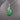 Vintage Deep Green Jadeite Jade Disc with Diamonds Necklace in 18k White Gold