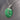 Vintage Deep Green Jadeite Jade Disc with Diamonds Necklace in 18k White Gold
