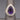 Deep Vivid Purple Amethyst and Double Diamond Halo Ring in 14k Yellow Gold
