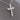 Brilliant Petite Diamond Cross Pendant Necklace in Platinum