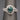 Teal Green Blue Indicolite Tourmaline and Diamond Bypass Ring in 14k White Gold