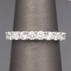Vintage Blue Nile Luna 1.00ct Diamond Wedding Band Ring in Platinum