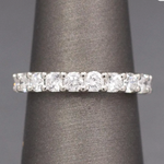 Vintage Blue Nile Luna 1.00ct Diamond Wedding Band Ring in Platinum