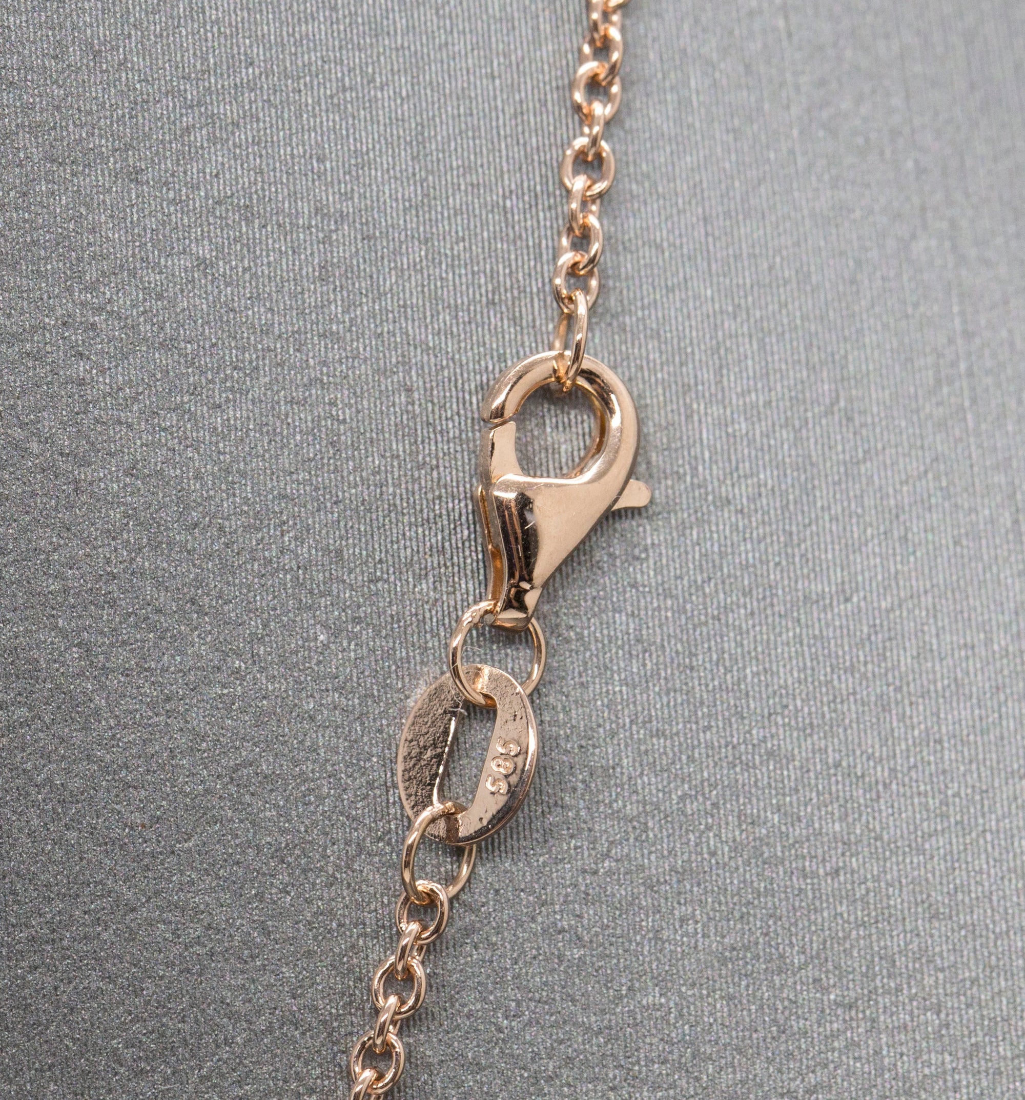 Stunning Natural Oregon Sunstone and Diamond Halo Necklace Rose Gold 14k