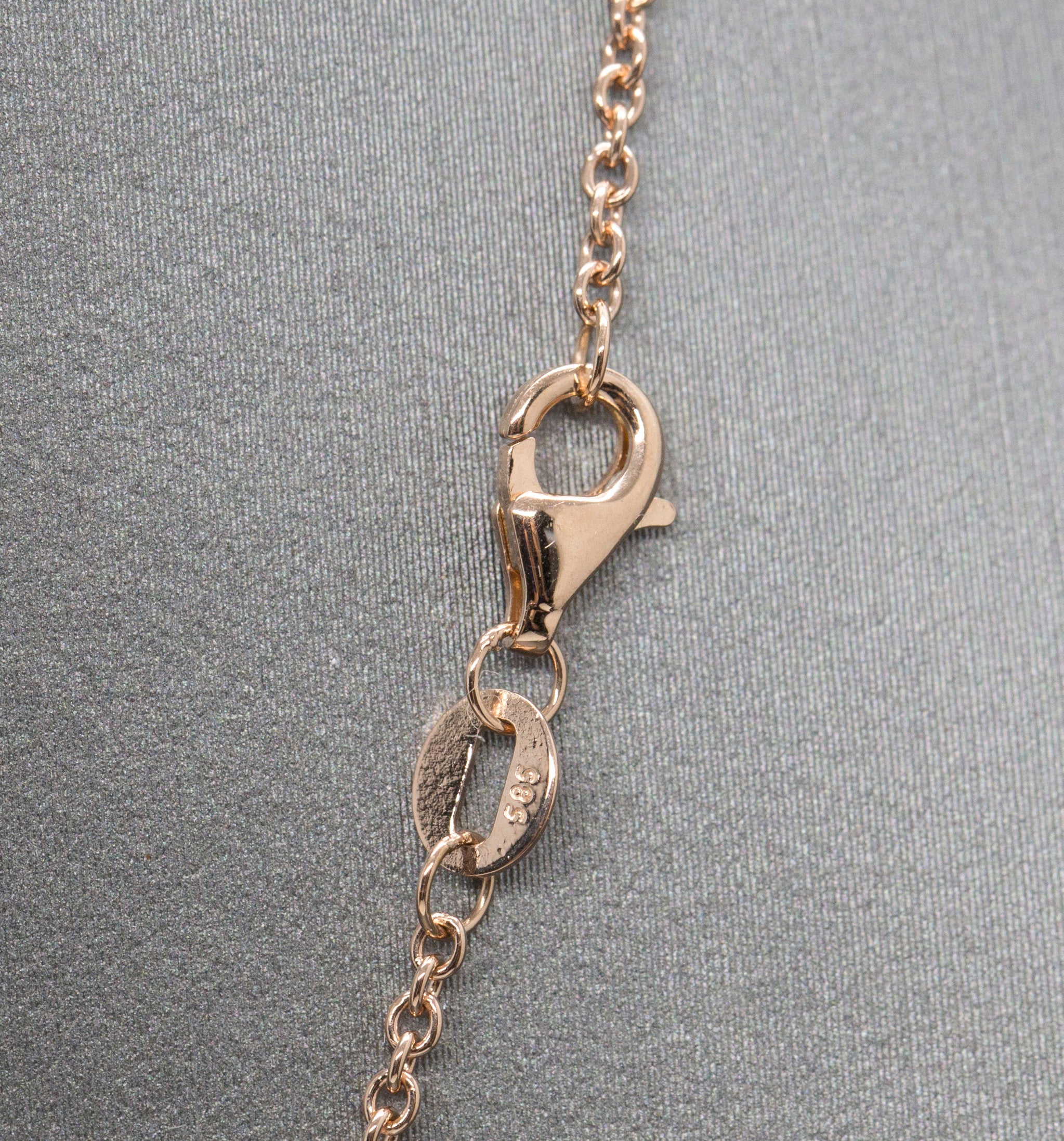 Stunning Natural Oregon Sunstone and Diamond Halo Necklace Rose Gold 14k