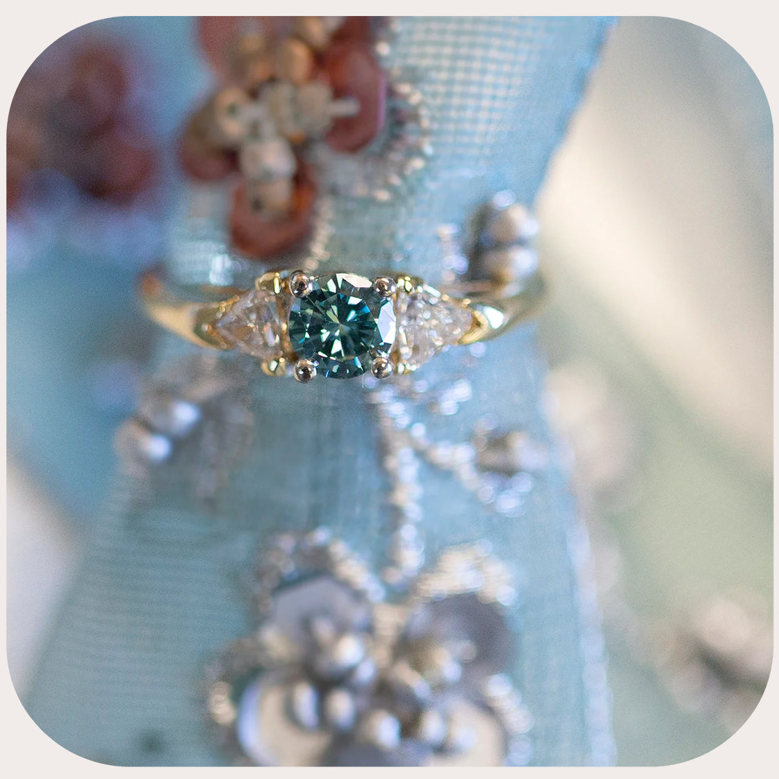 Blue Zircon Ring - $500-1000