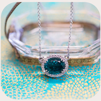 Vintage & Estate Necklaces - Custom Sapphire Necklace