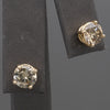 Vintage Champagne Diamond 1.50ctw Stud Earrings in 14k Yellow Gold