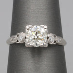 Art Deco 1.20ct Old European Cut Diamond Engagement Ring in Platinum