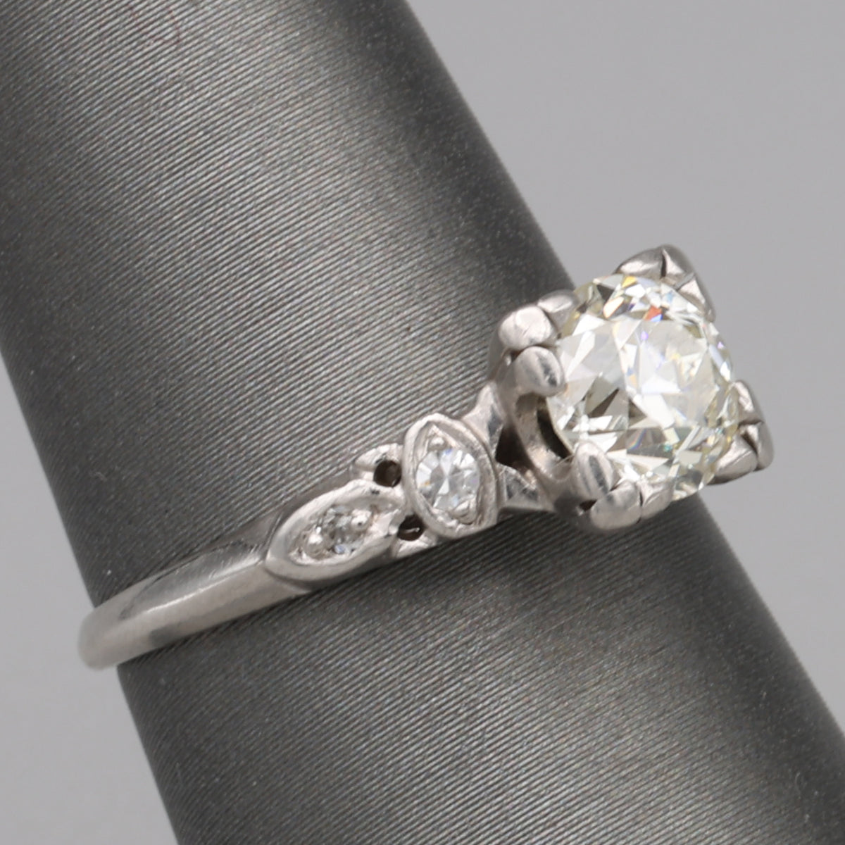Art Deco 1.20ct Old European Cut Diamond Engagement Ring in Platinum