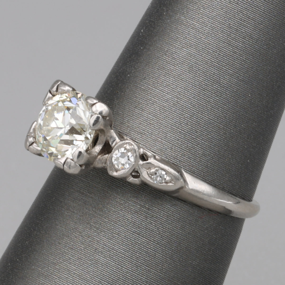 Art Deco 1.20ct Old European Cut Diamond Engagement Ring in Platinum