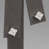 Vintage Diamond Cluster Stud Earrings in 14k White Gold