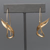 Vintage Peter Small Iconoclast Twist Earrings in 14k Yellow Gold