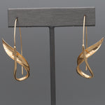 Vintage Peter Small Iconoclast Twist Earrings in 14k Yellow Gold