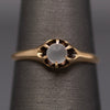 Victorian Moonstone Orb Claw Prong Belcher Set Ring in 10k Rose Gold