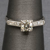 Sparkling Vintage Mid-Century Diamond Engagement Ring in Platinum