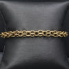 Vintage Double Rolo Chain Bracelet in 14k Yellow Gold 