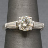 Classic Three Stone GIA Certified Diamond Engagement Ring in Platinum