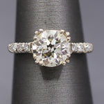 Exquisite Art Deco GIA Certified 1.91ct Old European Cut Diamond Ring in Platinum