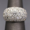 Stunning 3.00cttw Pave' Diamond Domed Band Ring in Platinum