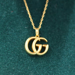 GUCCI Running GG 18k Yellow Gold Pendant Necklace in Box