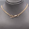 Antique Victorian Curb Link Watch Chain with Dog Clip in 10k Rose Gold 15.75"