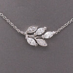 Tiffany and Co Victoria Diamond Leaf and Vine Pendant Necklace in Platinum