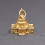 United States Capitol Building Charm Pendant in 14k Yellow Gold