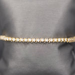Sparkling S Link Diamond Tennis Bracelet in 14k Yellow Gold 3.50cttw