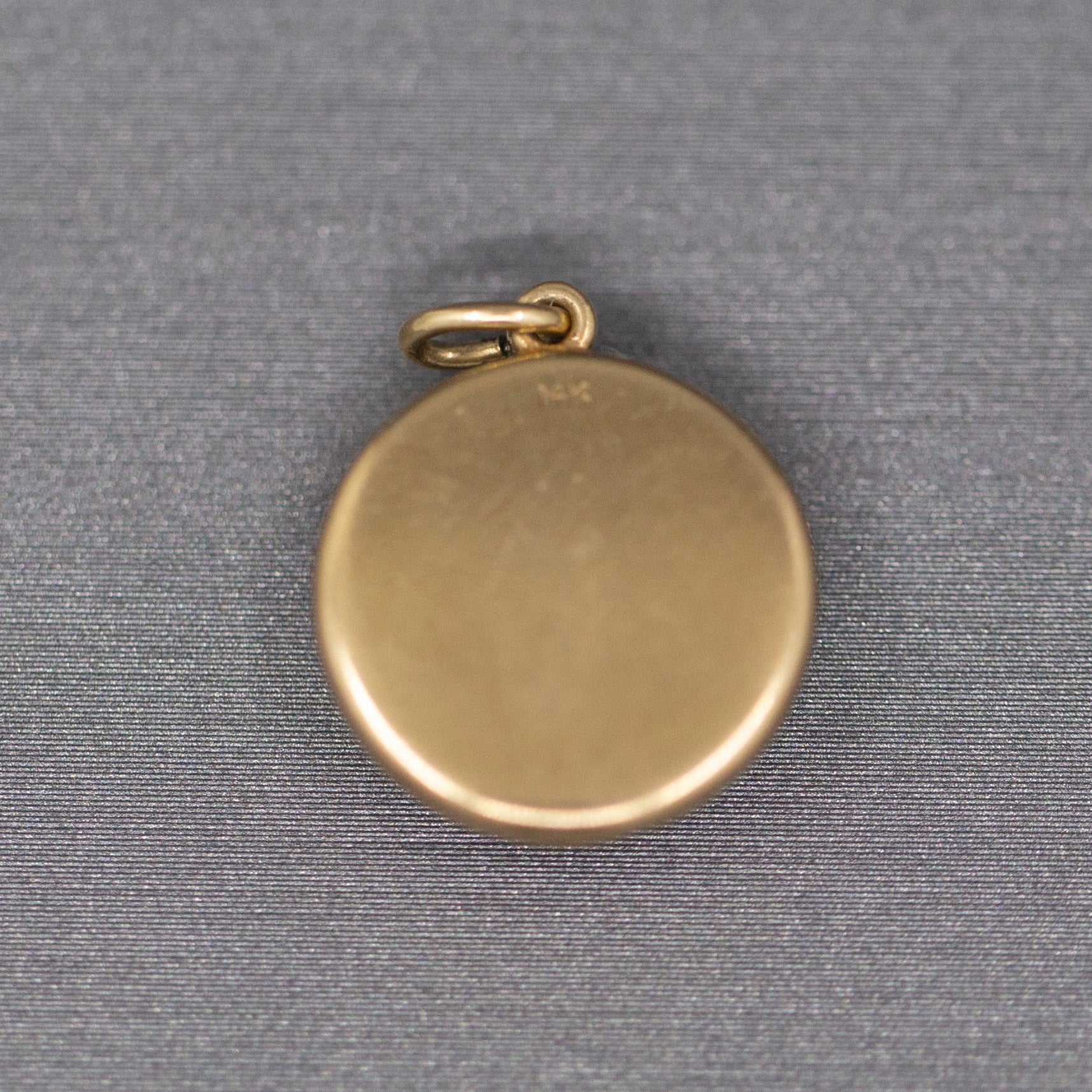Antique Essex Crystal Fishing Lure Pendant Charm in 14k Yellow Gold