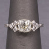 Antique GIA Certified Old Mine Cut Diamond Engagement Ring in Platinum