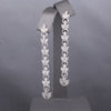 Elegant Art Deco Diamond and Platinum Garland Drop Earrings
