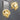 Bold Interlocking Circles Omega Back Stud Earrings in 18k Yellow Gold