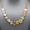 Antique Victorian Slide Charm Necklace in 14k Yellow Gold