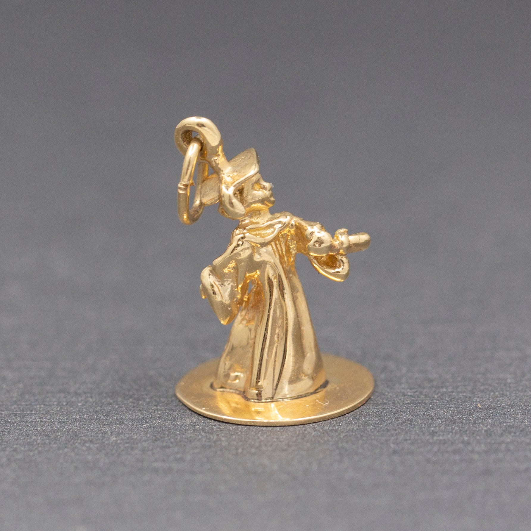 High School or College Graduation Graduate Charm Pendant in 14k Yellow Gold