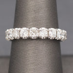 Sparkling 1.90cttw Diamond Eternity Band Ring in 14k White Gold Size 8.5
