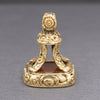 Exquisite Victorian Antique Fob with Stag Intaglio Carnelian in 14k Yellow Gold