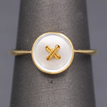 Delightful Victorian Button Ring in 14k and 18k Gold
