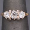 Antique GIA Certified Old Mine & Old European Cut Diamond Ring in 14k Yellow Gold