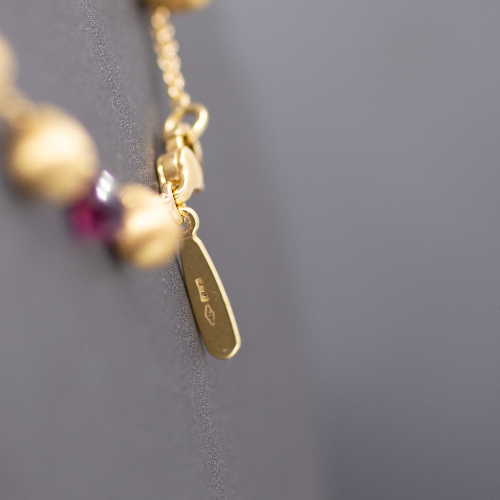 Marco Bicego Garnet Briolette Drop Necklace in 18k Yellow Gold