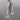 Fantastic Art Deco Diamond And Emerald Long Dangle Earrings in 14k White Gold