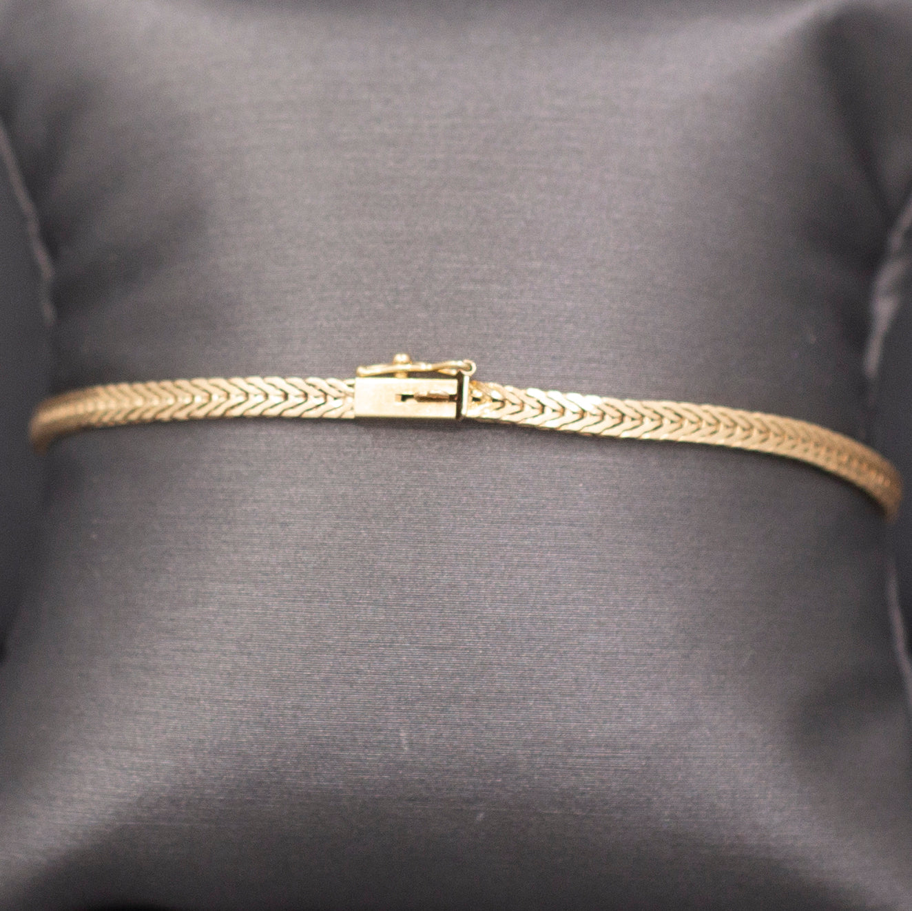 Stunning Victorian Blue Zircon and Seed Pearl Bracelet in 14k Yellow Gold