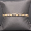 Channel Set Diamond Link Tennis Bracelet in 14k Yellow Gold