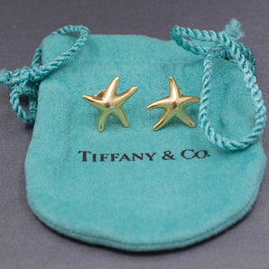 TIffany & Co. Else Peretti Starfish Stud Earrings in 18k Yellow Gold