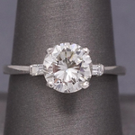 Classic GIA Certified Round Brilliant Cut Diamond Engagement Ring in Platinum