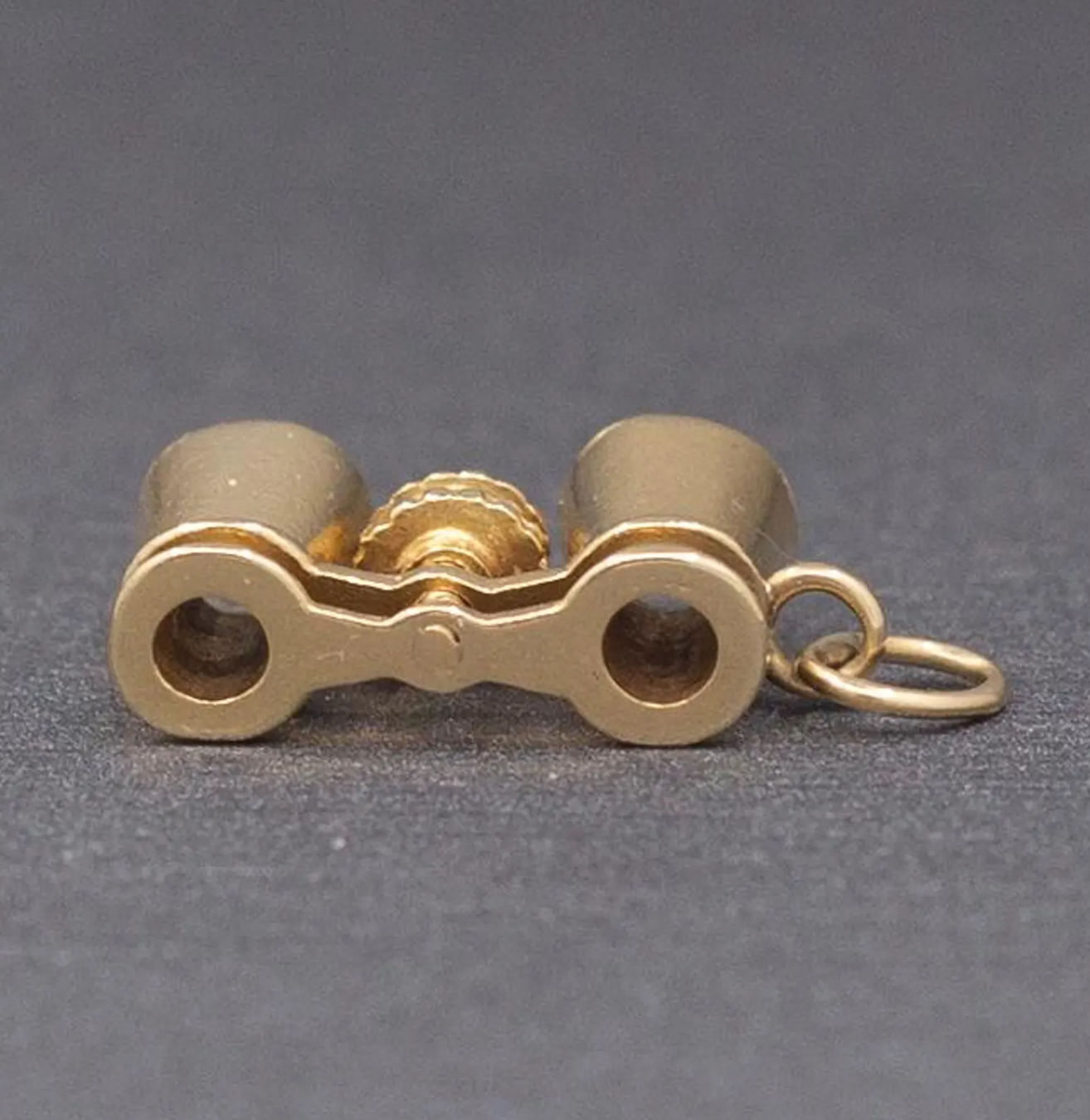 Vintage Binocular Charm in 14k Yellow Gold